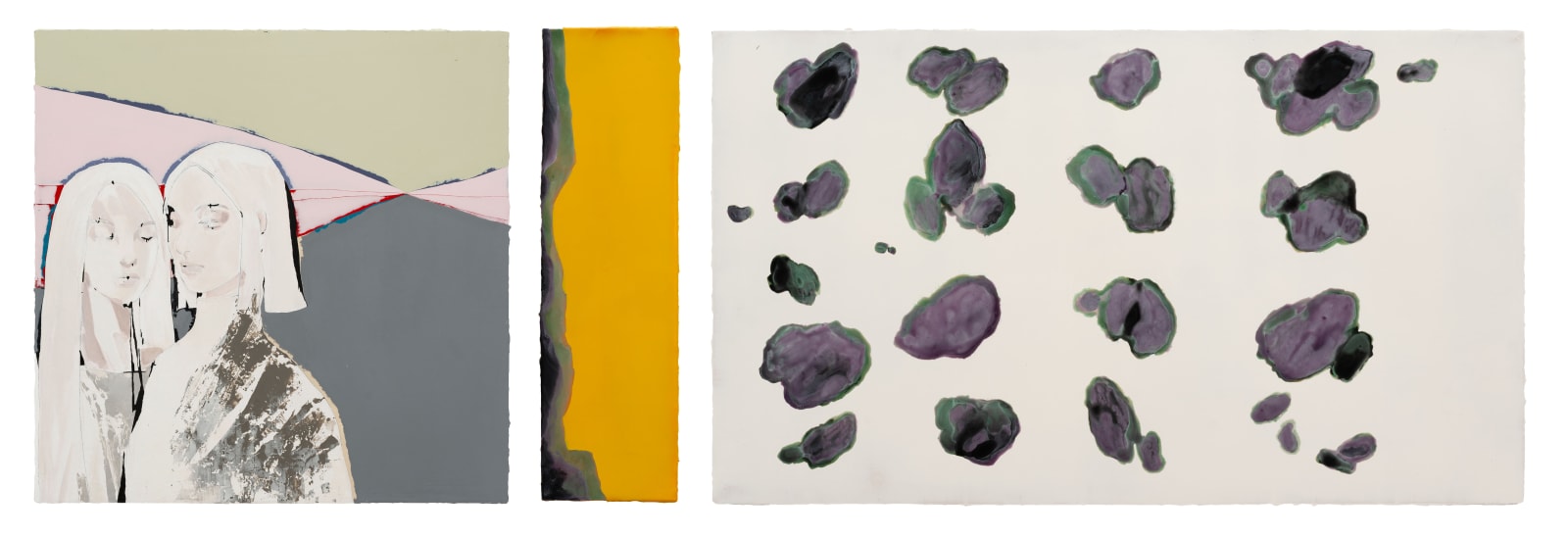 陳雲 Chen Yun, 曝。相倚高光訴衷徘徊於彩漬之徑 Basking. Leaning on Brilliance, Emotions Unfold on the Path of Vibrant Stains., 2023