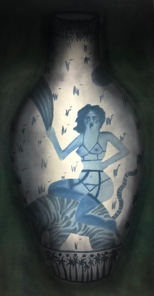 Laura Limbourg 蘿拉．琳伯格, Nightshade Vase, 2021