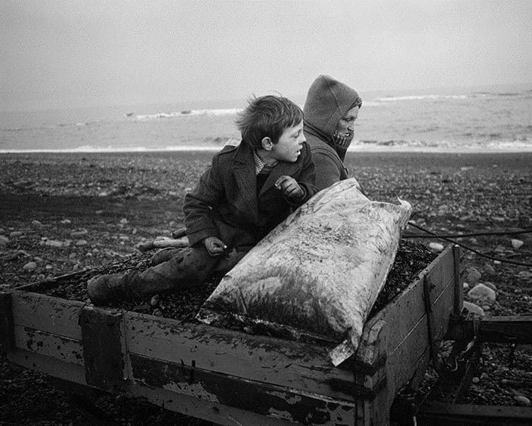 Chris Killip, Rocker and Rosie Going Home, Lynemouth, Northumberland, 1984
