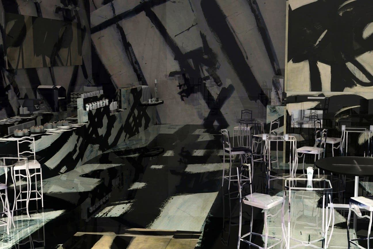 Franz Kline Starbucks, From the series Brand New Paint Job, 2010