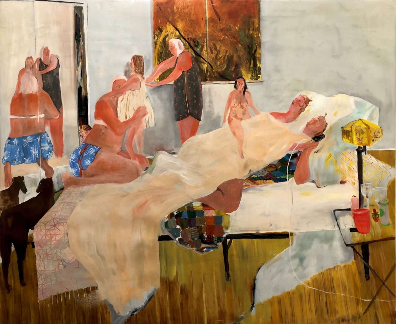 Grace Metzler, Hung Over Aunties on Wedding Day, 2020