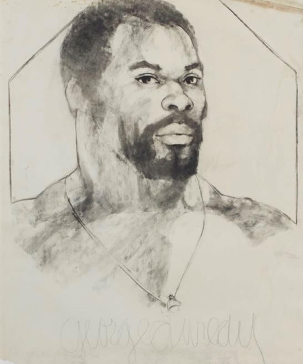 George Valentine Dureau, Untitled (Afro-American Man with Necklace), 20th Century