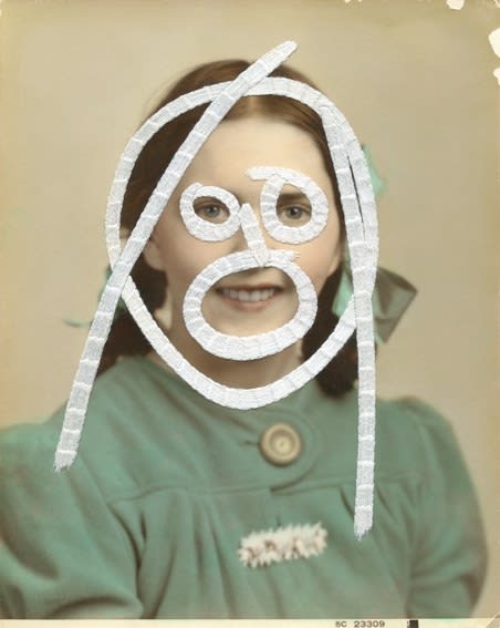 Julie Cockburn, Doodle Face 3, 2013