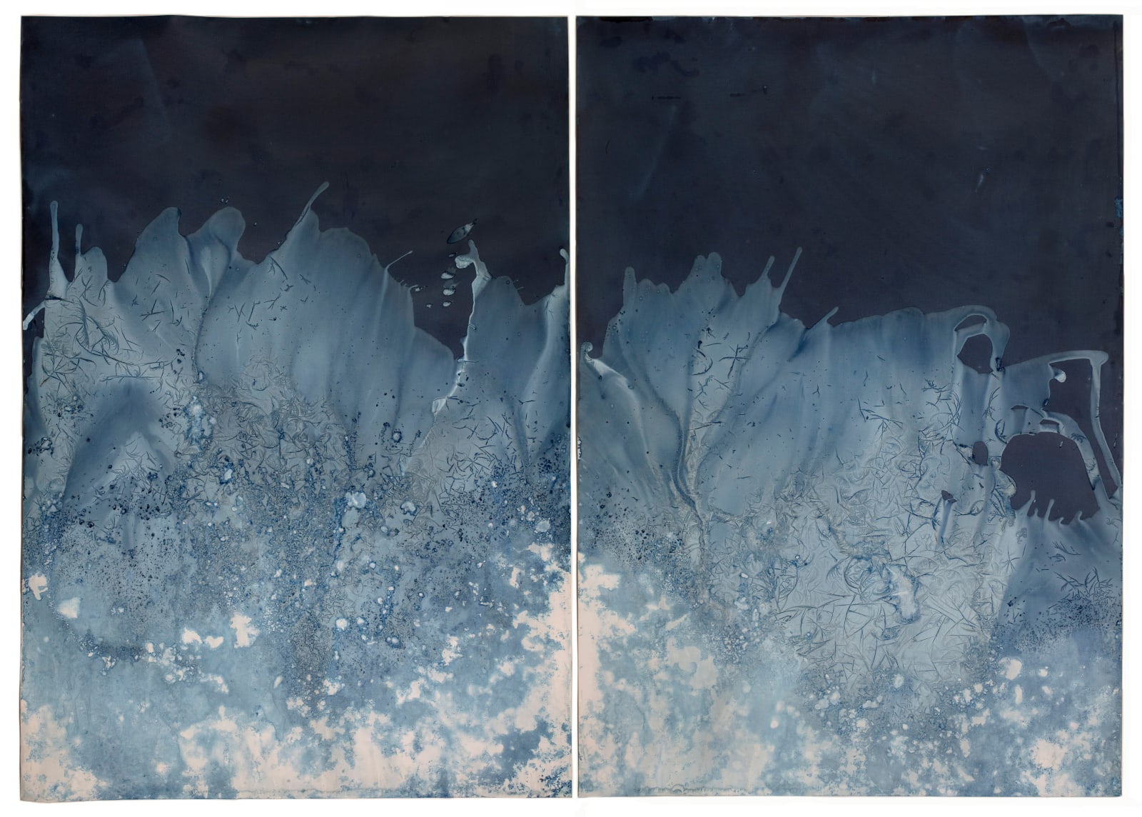 Meghann Riepenhoff, Ice #31 (32-40°F, Ephemeral Stream and Waterfall, WA 01.15.20), 2020