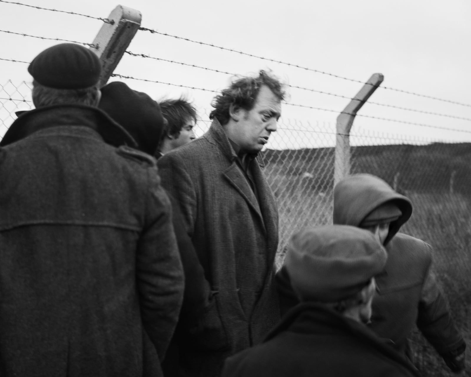 Chris Killip, Brian at the disputed fence, Lynemouth, Northumberland, 1982