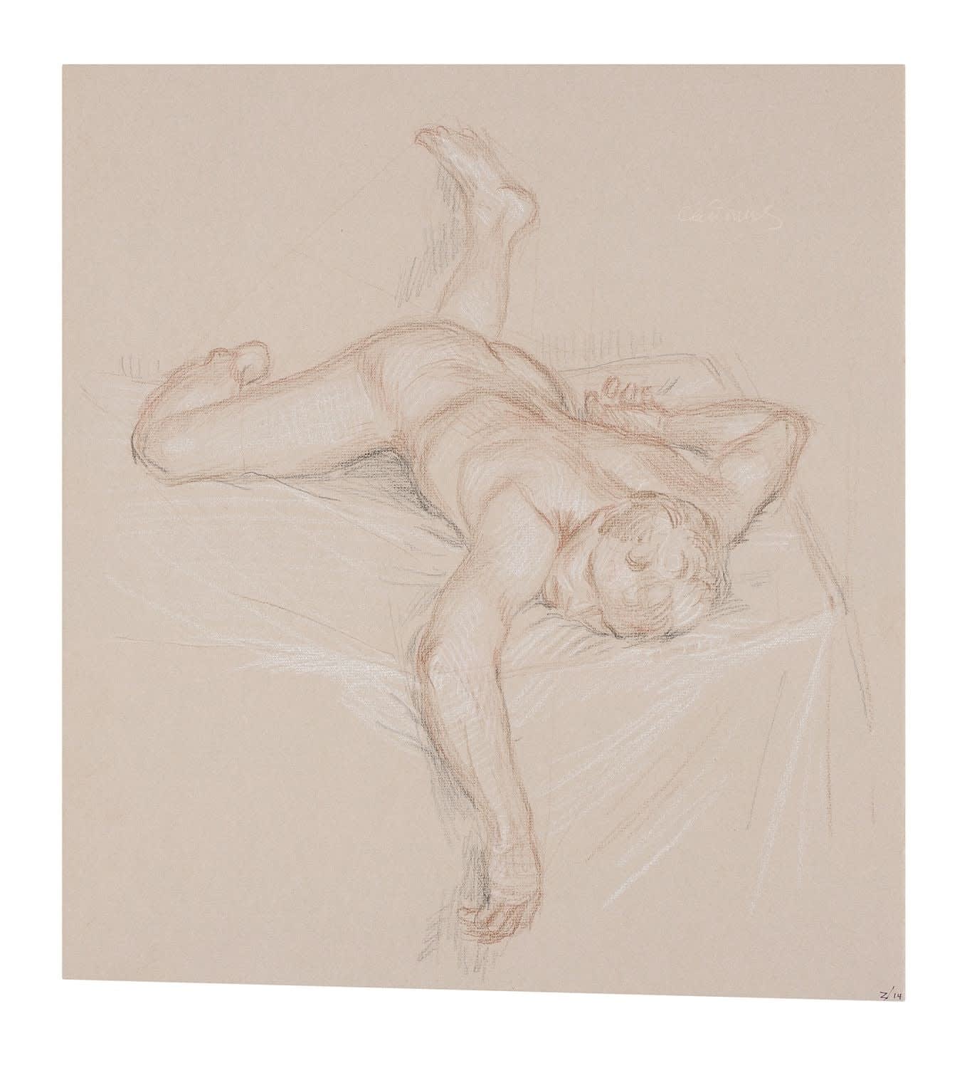 Paul Cadmus, Sleeping Nude Z14, n.d.