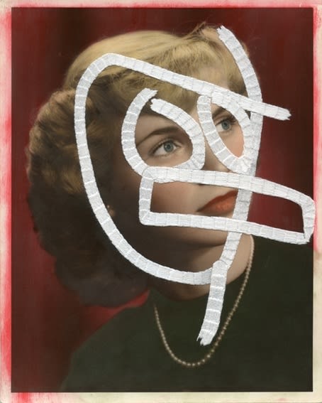 Julie Cockburn, Doodle Face 2, 2013