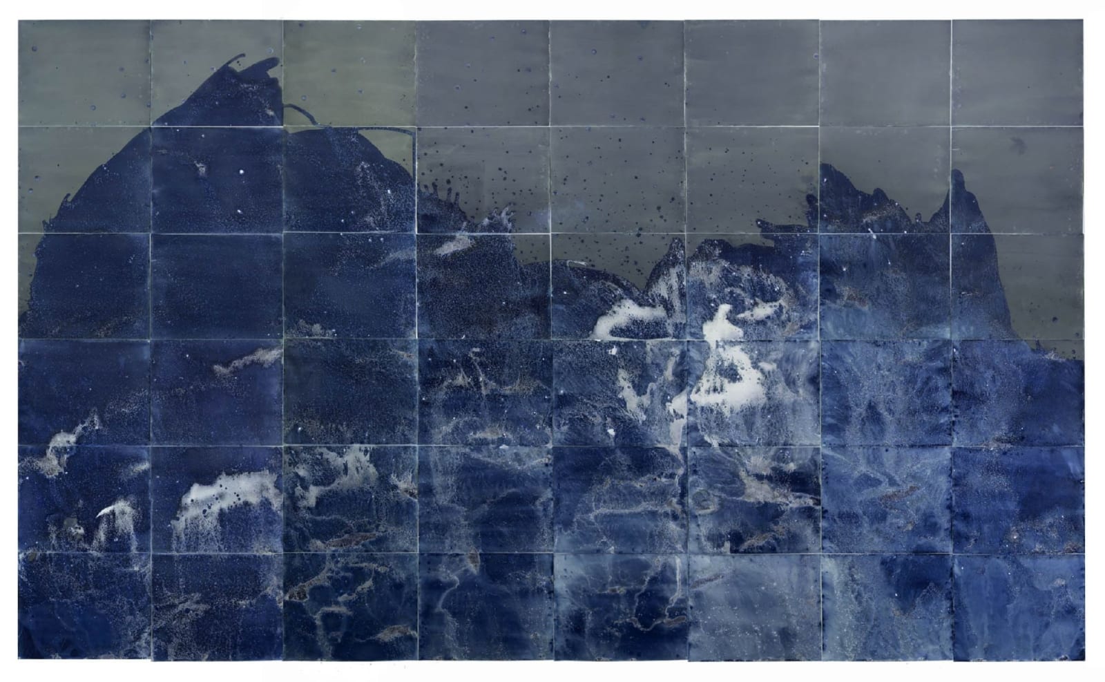 Meghann Riepenhoff, Littoral Drift Nearshore #464 (Bainbridge Island, WA 12.07.16, Seven Simulated Waves, Freezing and Melting), 2016
