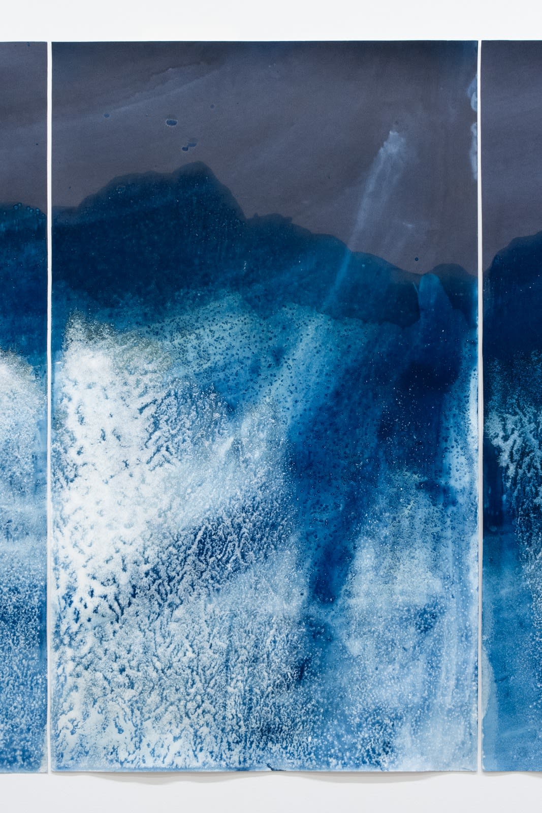 Meghann Riepenhoff, Littoral Drift #1511 (Triptych, Miami Beach, FL 03.02.2019, Ebb Tide, Five Waves), 2019