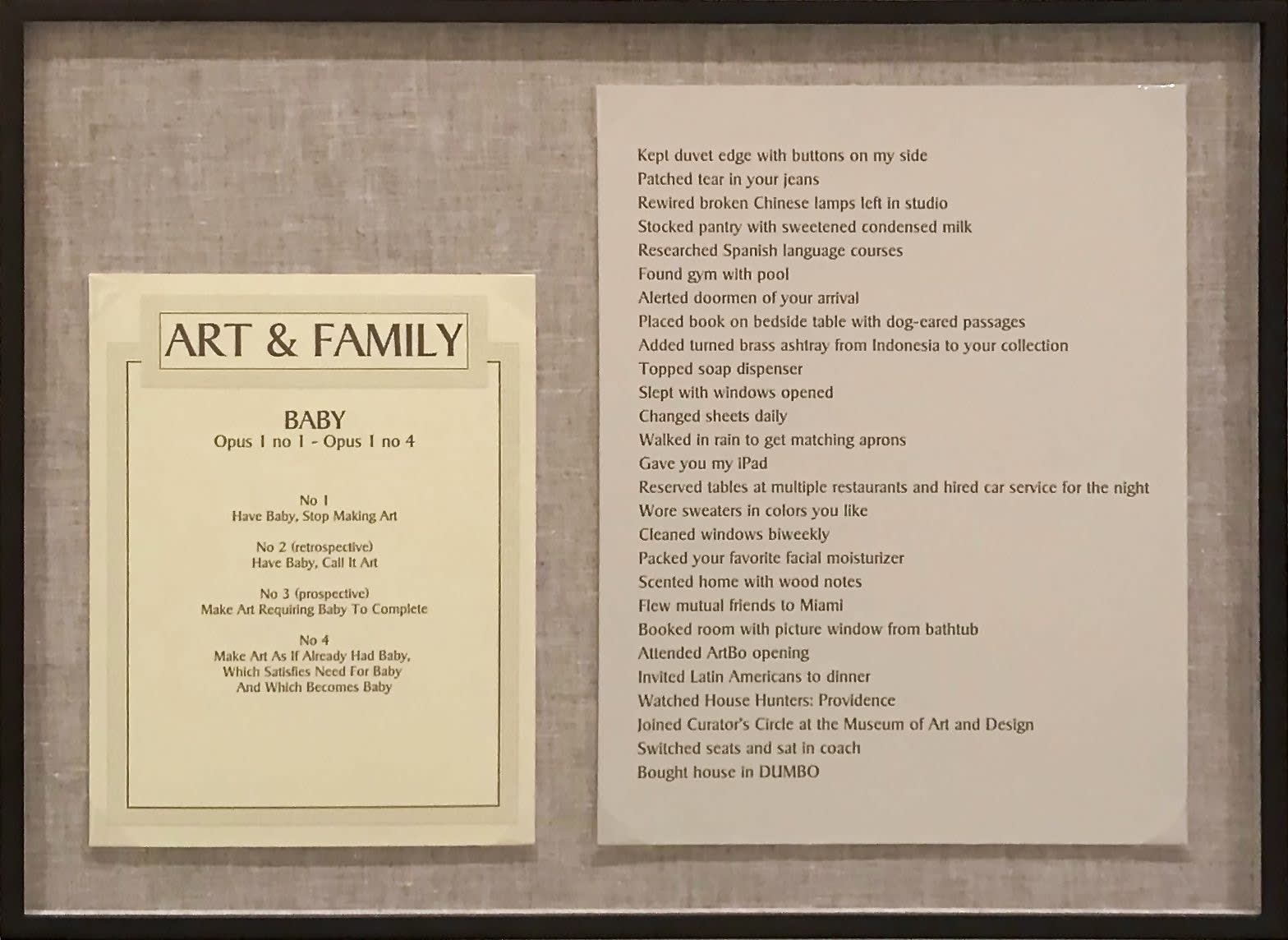 Christopher Ho, Art & Family, 2014