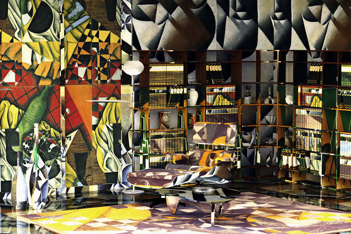 Jon Rafman, Juan Gris Reading Room, From the series Brand New Paint Job, 2010