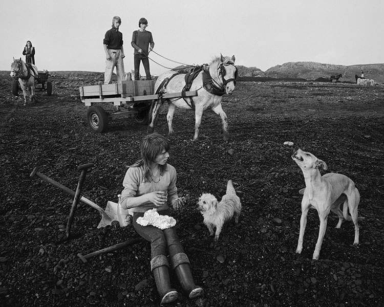 Chris Killip, Nini having lunch, Lynemouth, Northumberland, 1983