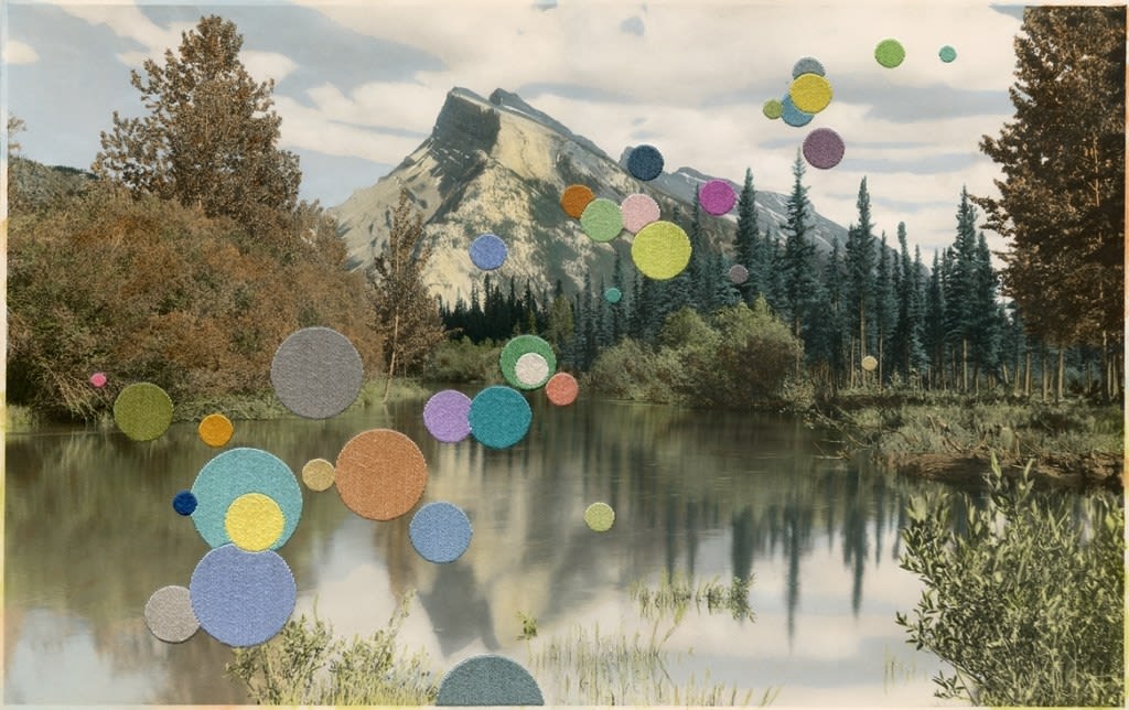 Julie Cockburn, Landscape with Mountain, 2013