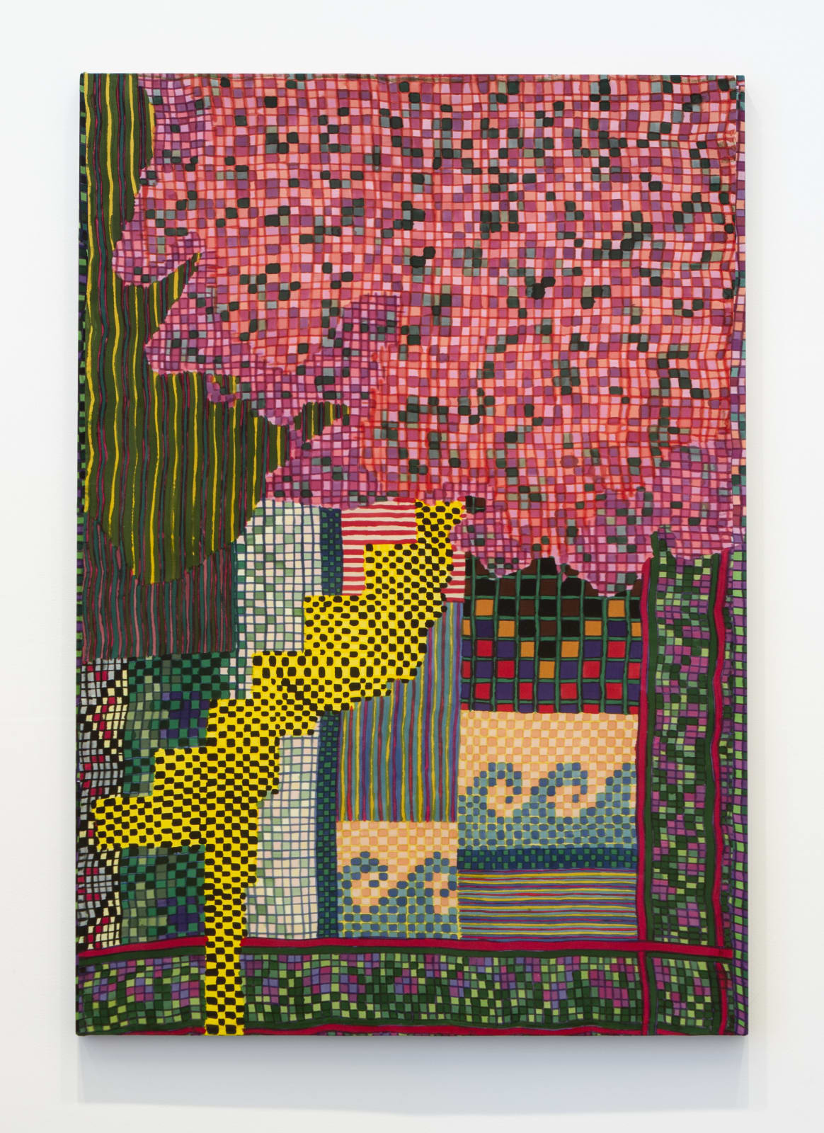 Lauren Luloff, Pink Tree, Yellow Stairs, 2022