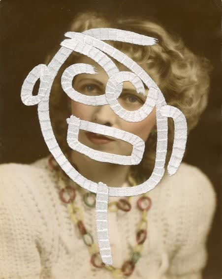 Julie Cockburn, Doodle Face 1, 2013