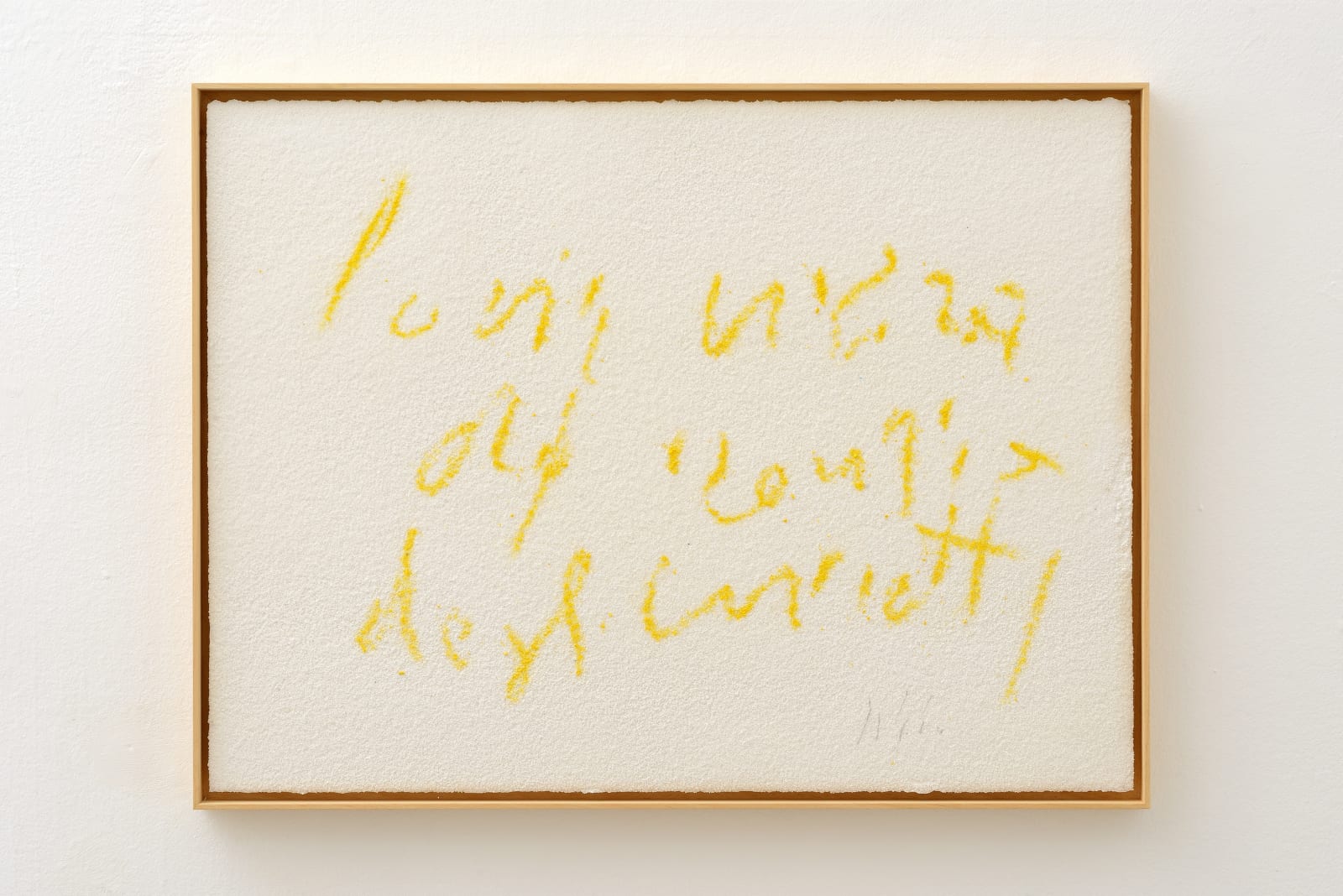 Pier Paolo Calzolari, Scritture , 2019