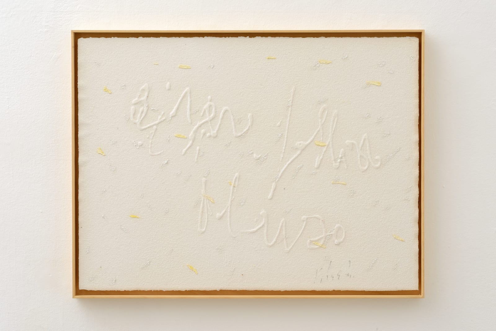 Pier Paolo Calzolari, Scritture, 2019
