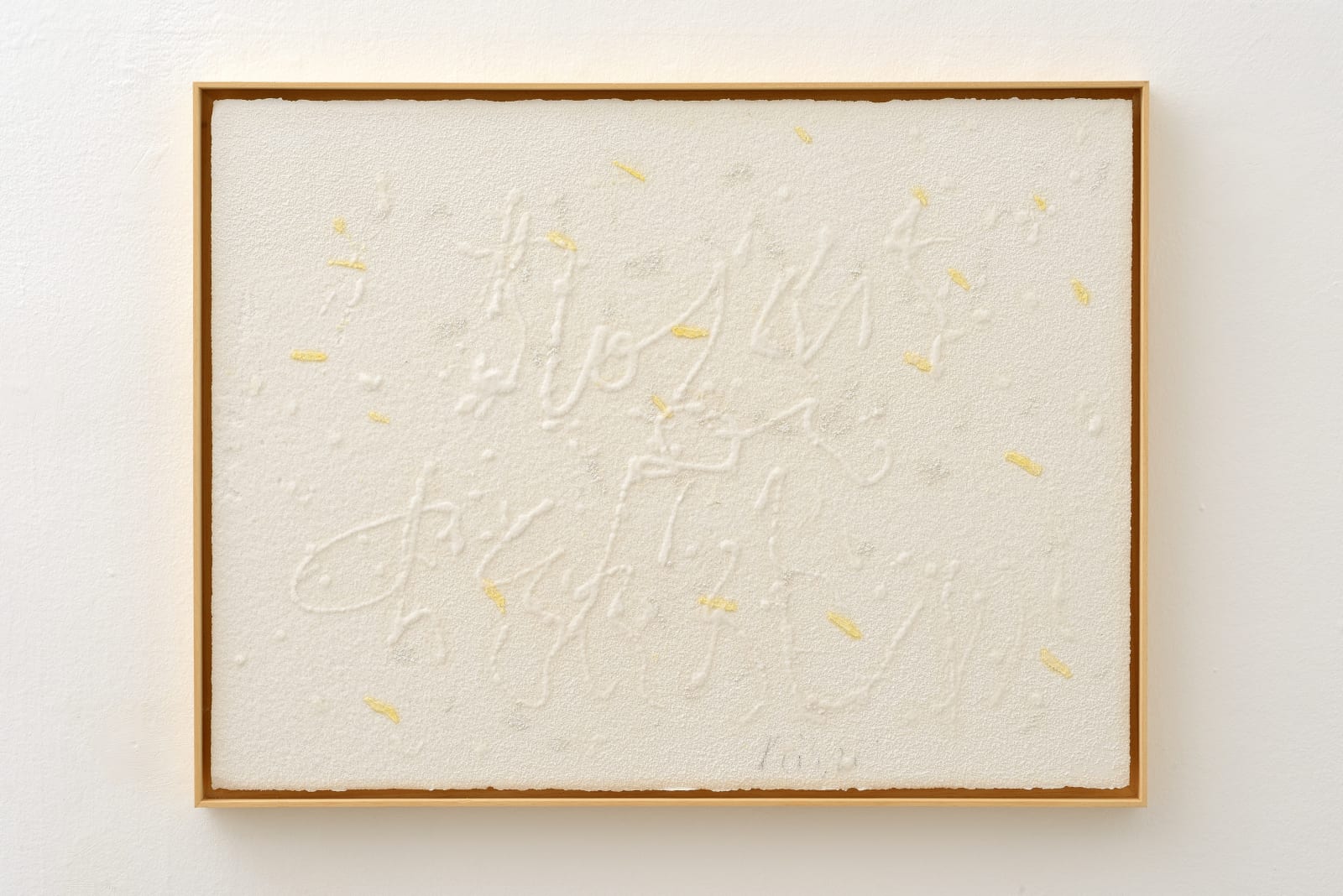 Pier Paolo Calzolari, Scritture, 2019