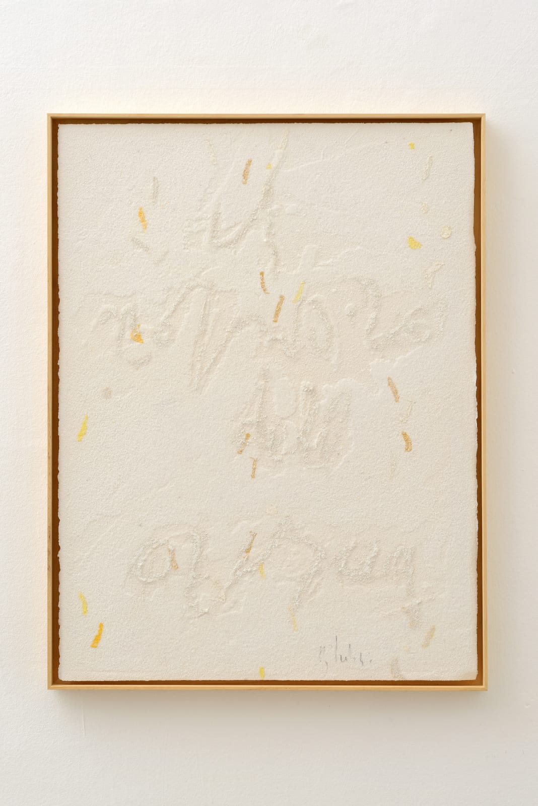 Pier Paolo Calzolari, Scritture, 2019