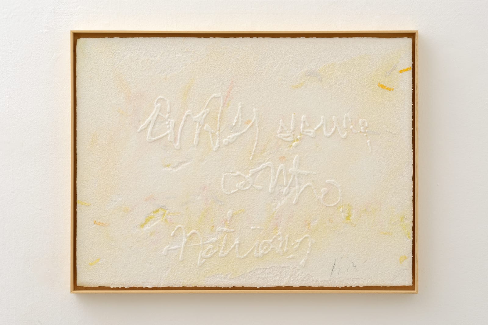 Pier Paolo Calzolari, Scritture, 2019