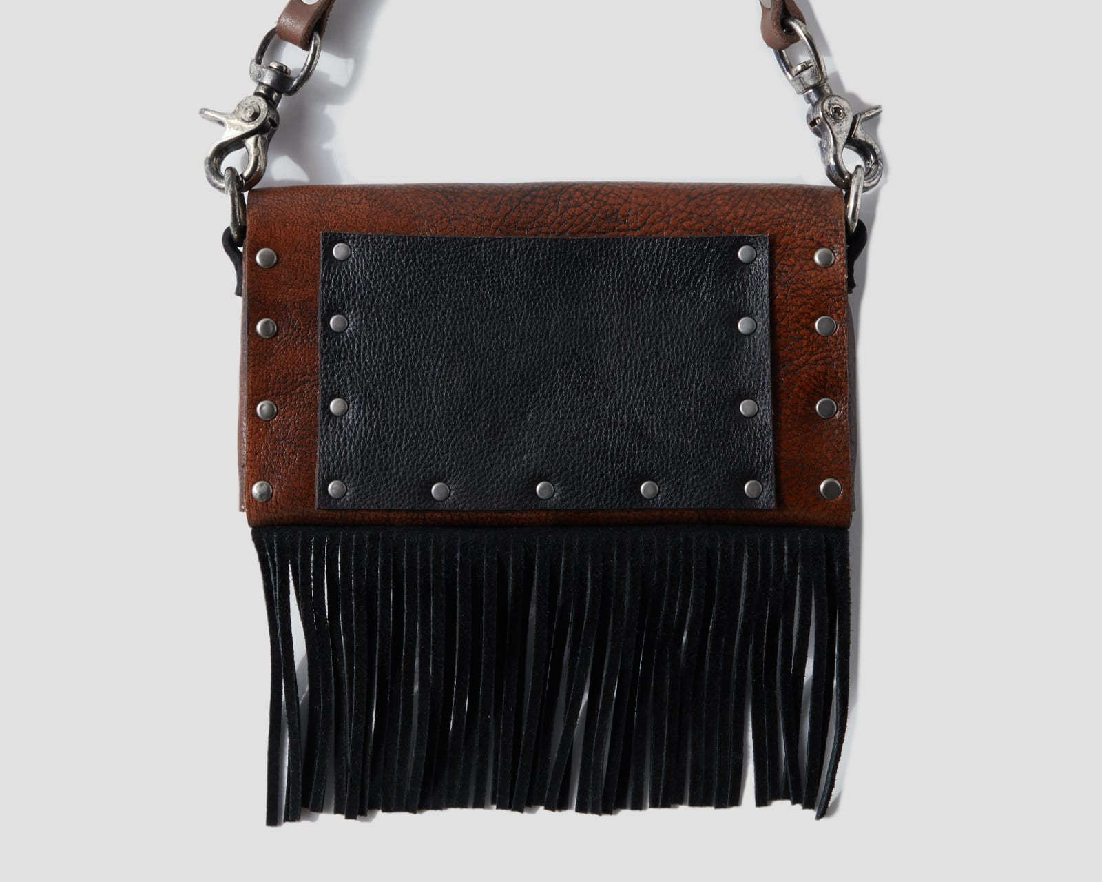 R. Melinda Hoffman, Cell Phone Case Clutch (Brown), 2025