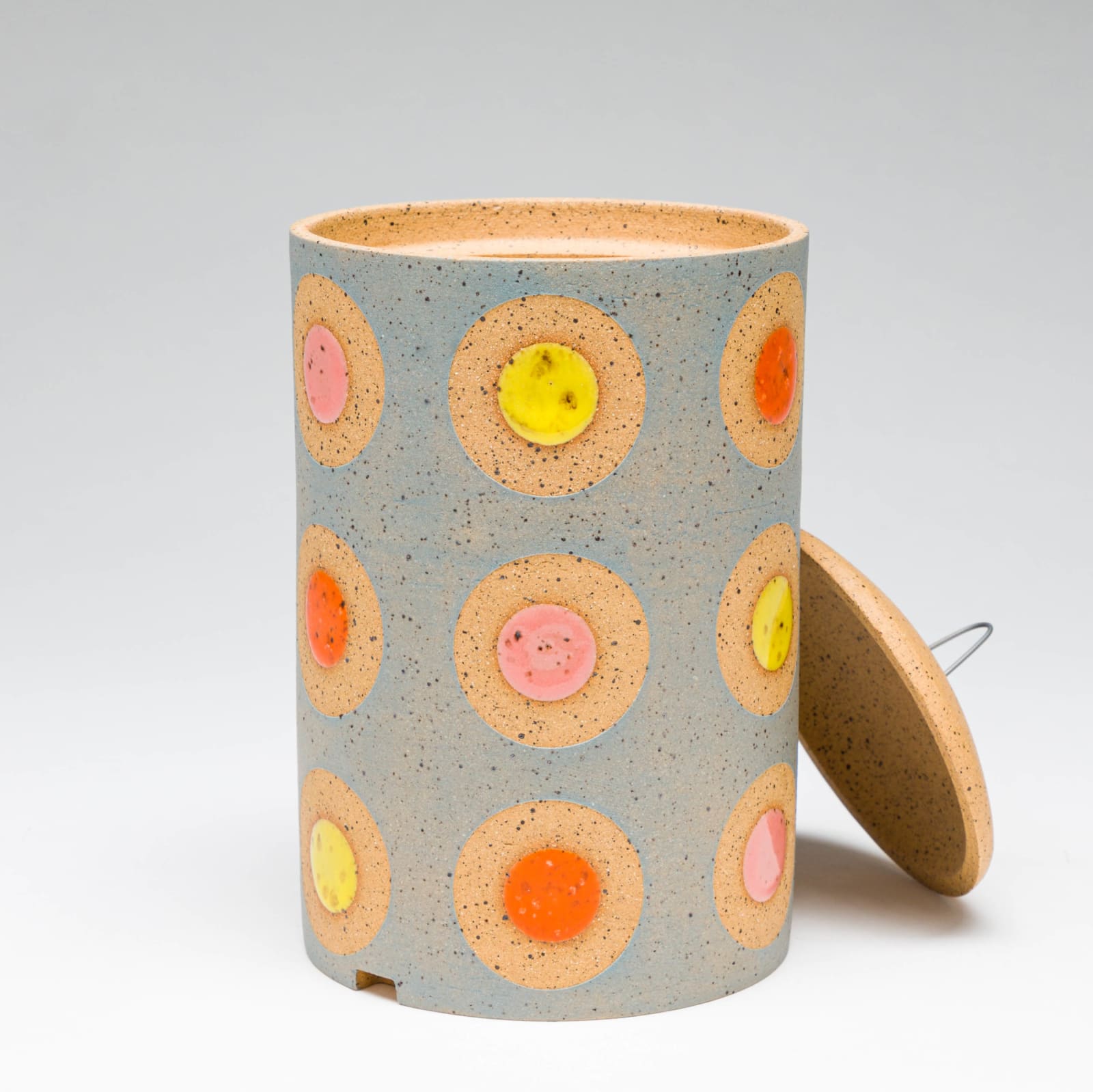 Rachel Donner, Blue Spotted Lidded Vessel, 2020