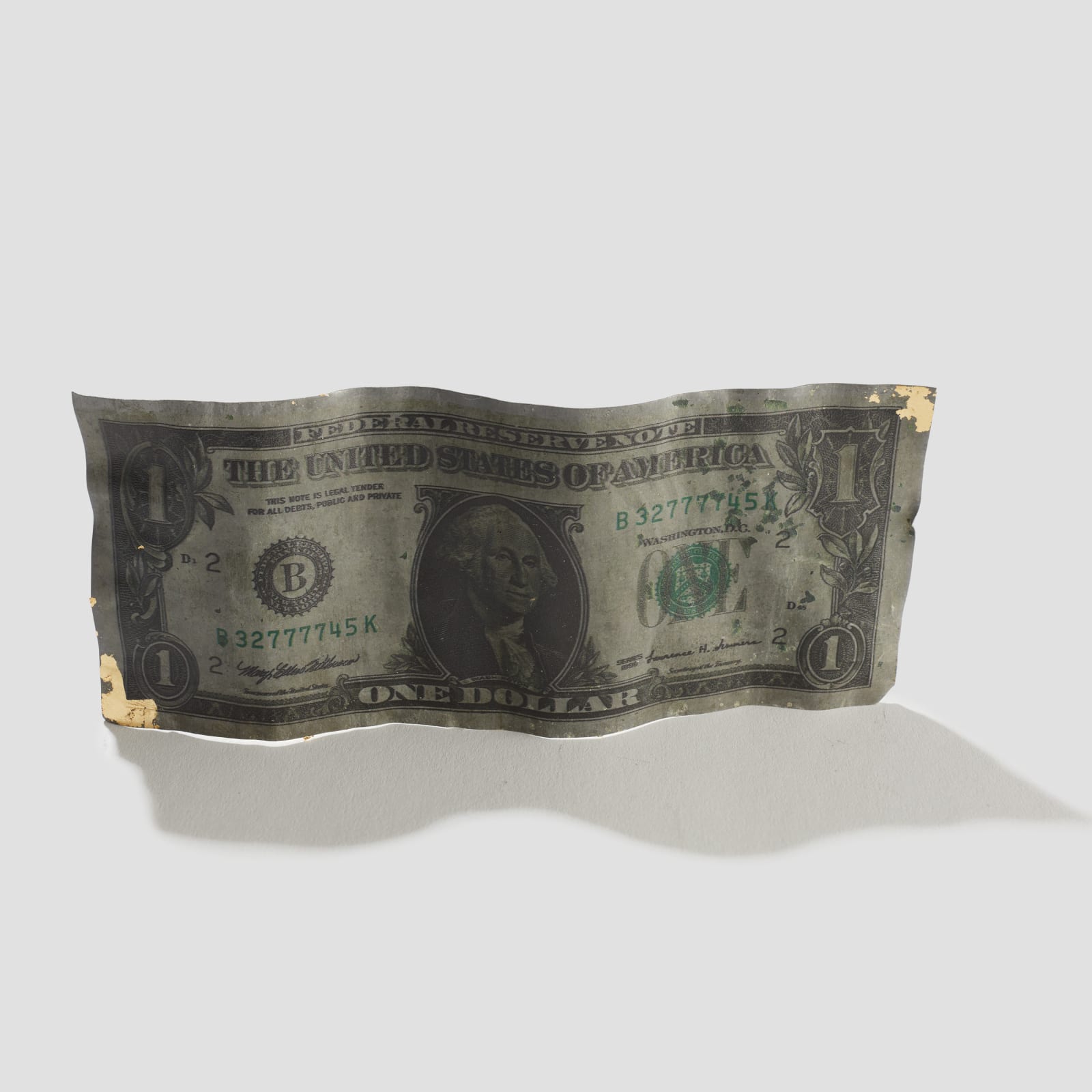 Dora Tass, Moneytheism One Dollar Bill, 2021