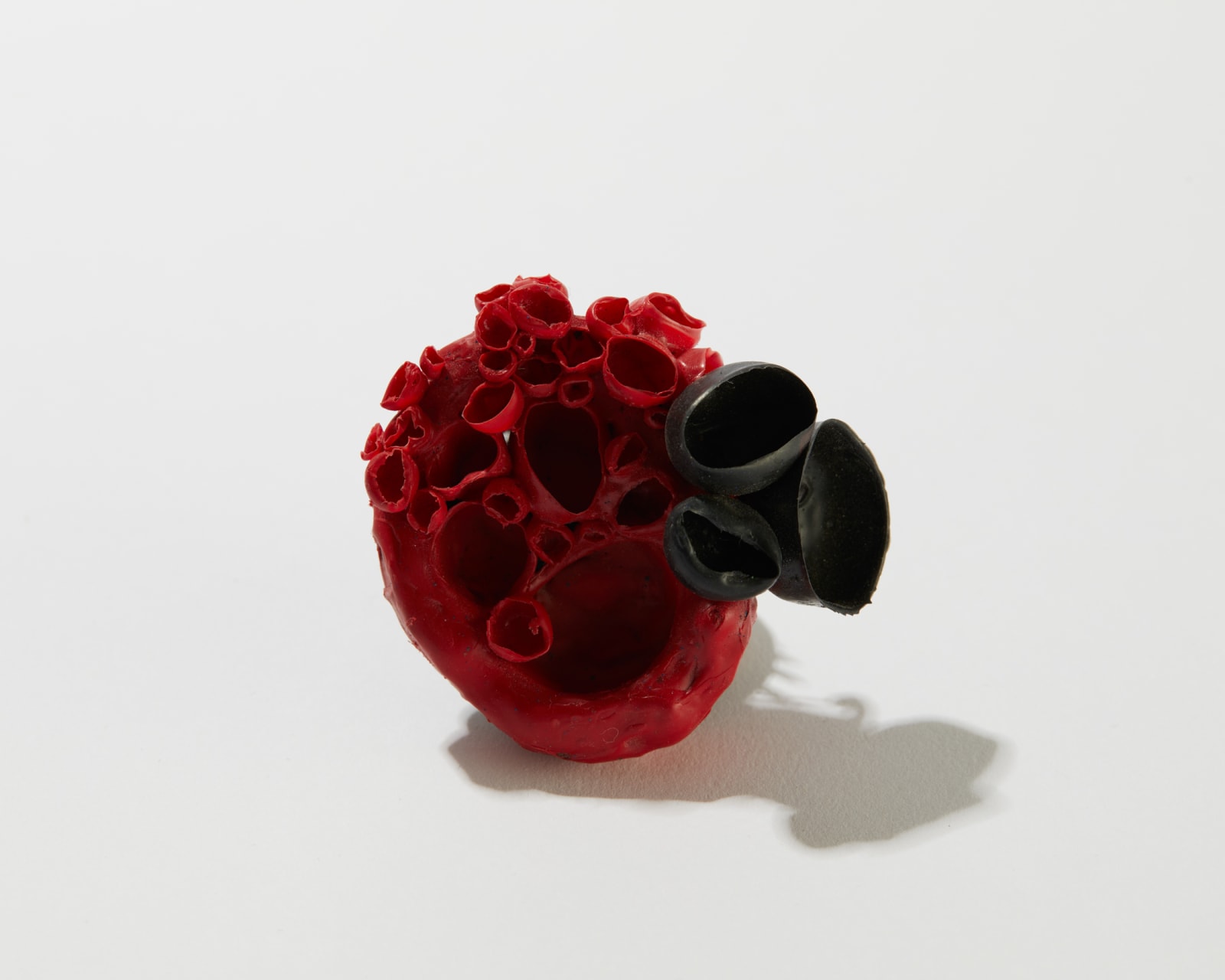 Brian Fleetwood, Small Red & Black Cup Brooch, 2021