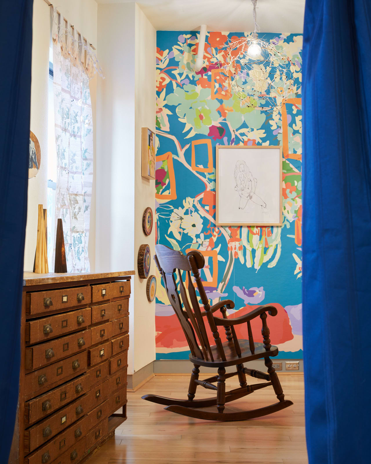 Alex Krales, Lil Yappi 1 (curtain panel), 2020