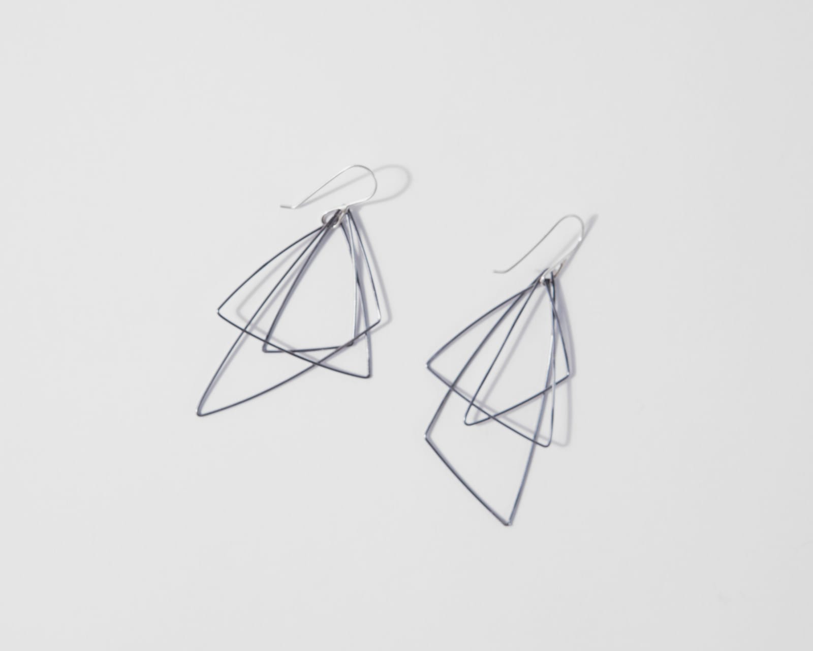 Lucy Barna, Moving Triangles Earrings, 2025