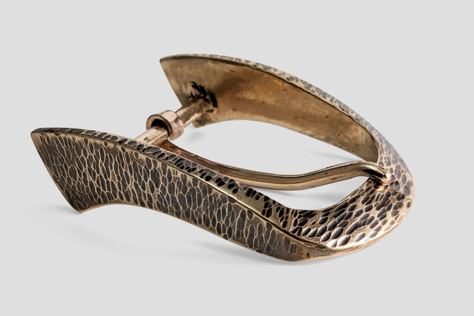 Peter Senesac, Clydesdale Buckle in Bronze for 1.5 inch belts, 2020