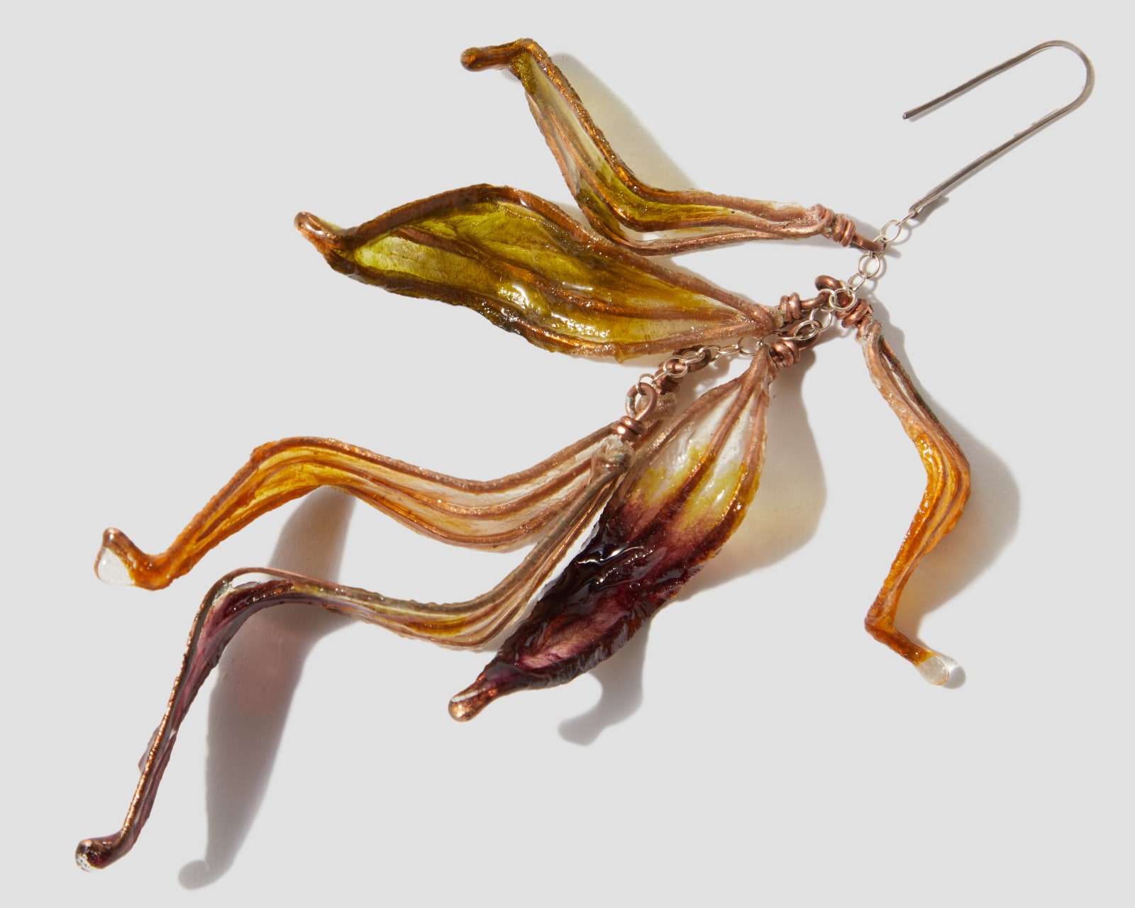 Melanie Brauner, Leaf Cascade Earrings (Autumn), 2022
