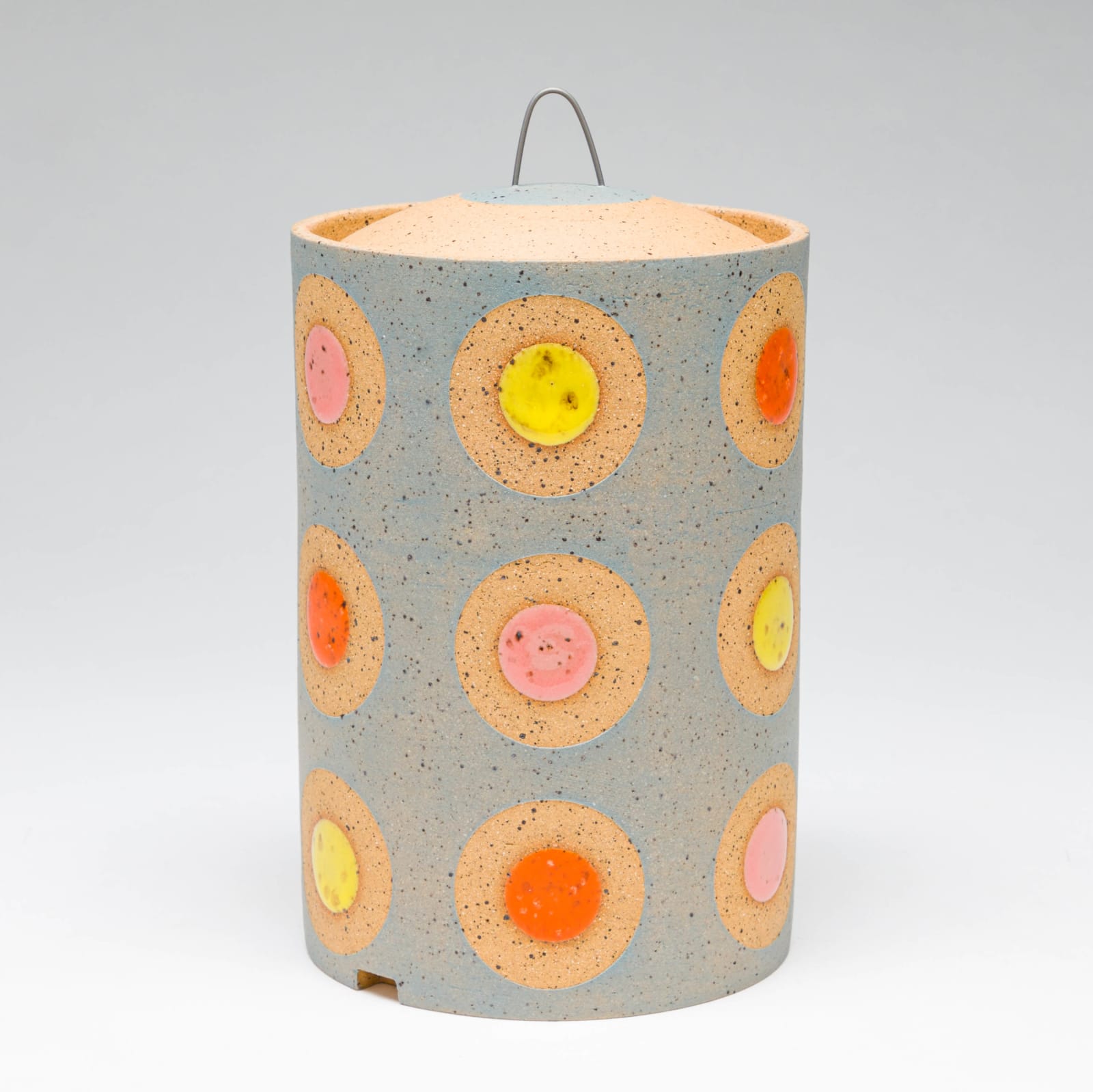 Rachel Donner, Blue Spotted Lidded Vessel, 2020