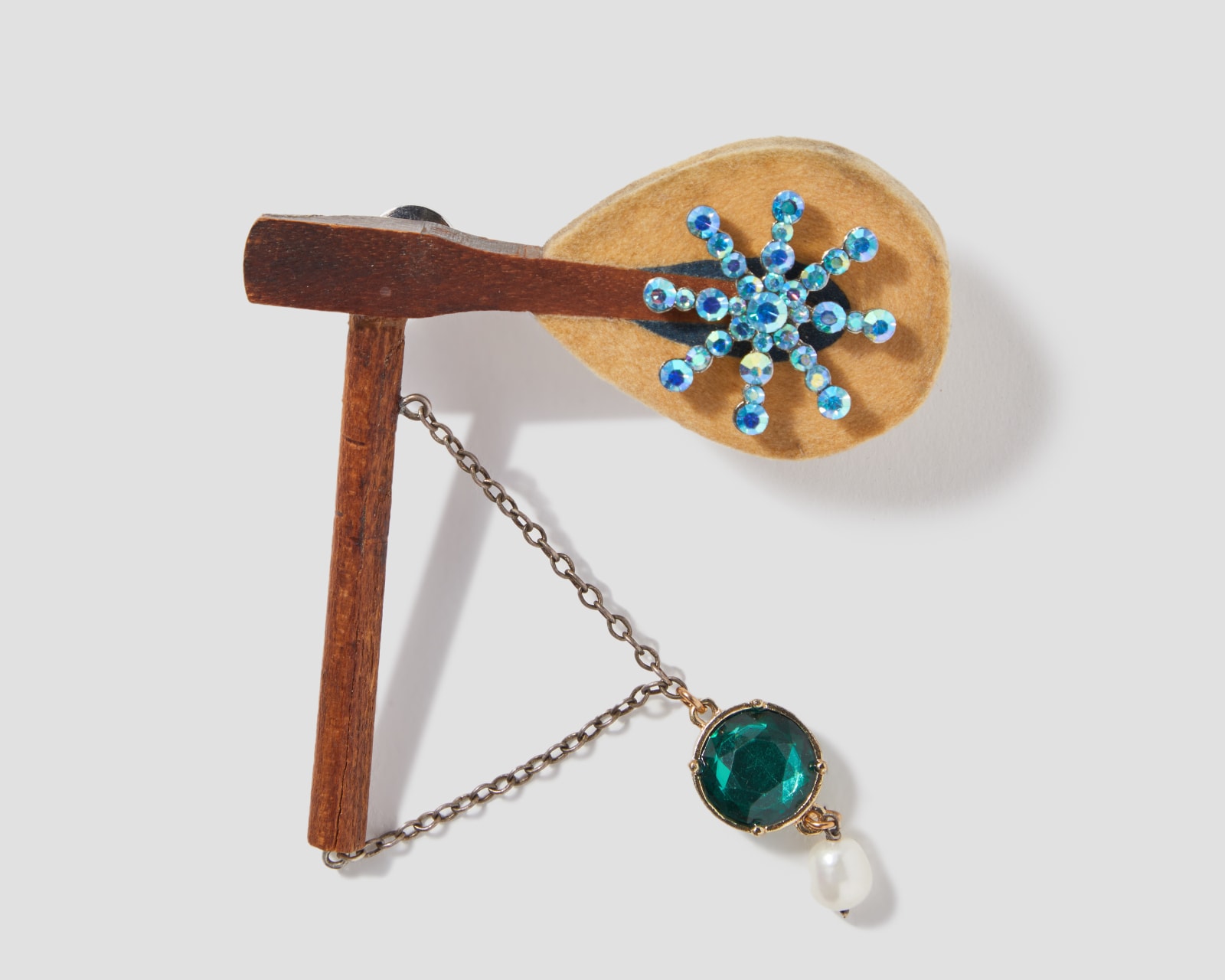 Robert Ebendorf, Piano Mallet Brooch, 2019