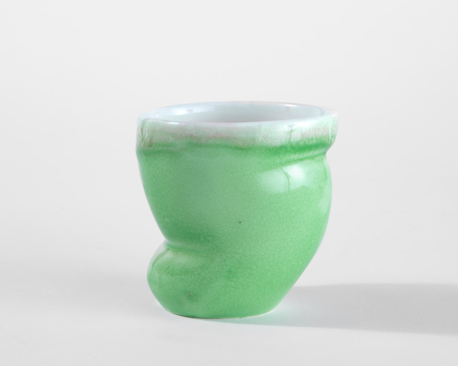 Susan Beiner, Green Cup with White Interior Cup, 2025