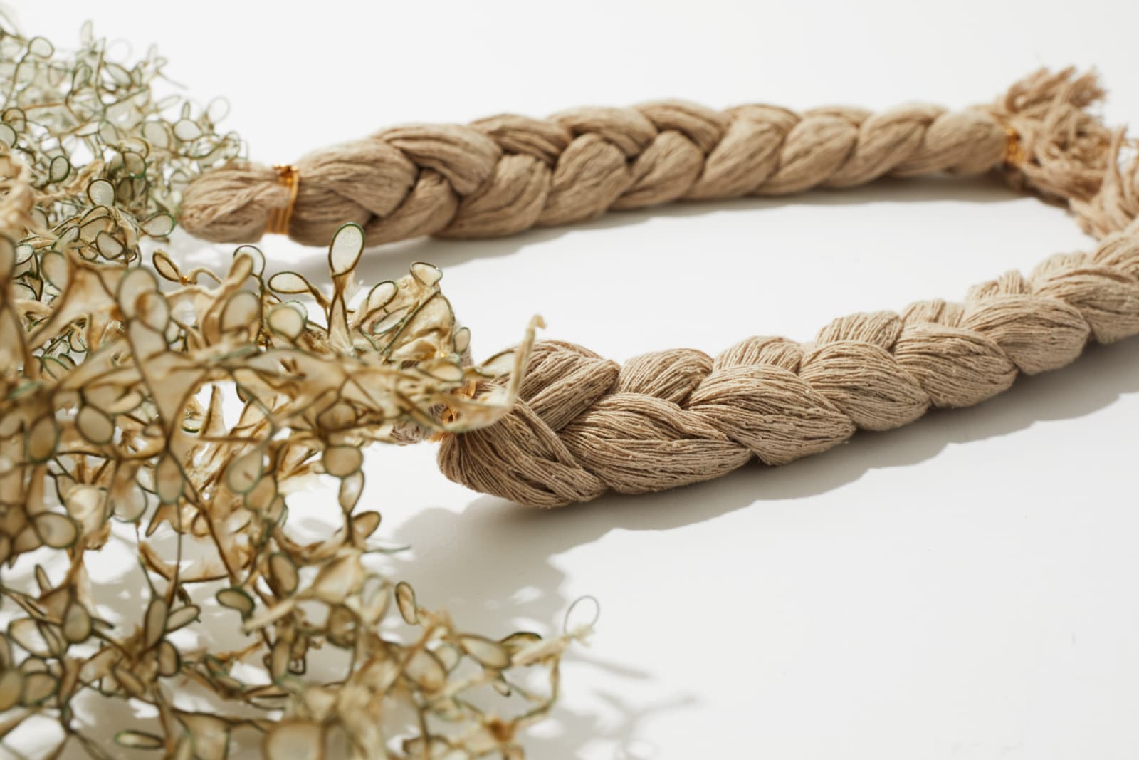 Melanie Brauner, Dryad Necklace/Wall Piece (Patina Paper Petals), 2022