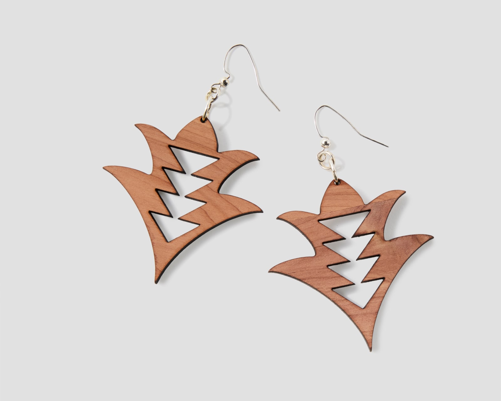 Kristin Gentry, Tulip with Triangle Cutout Earrings (Cedar), 2025