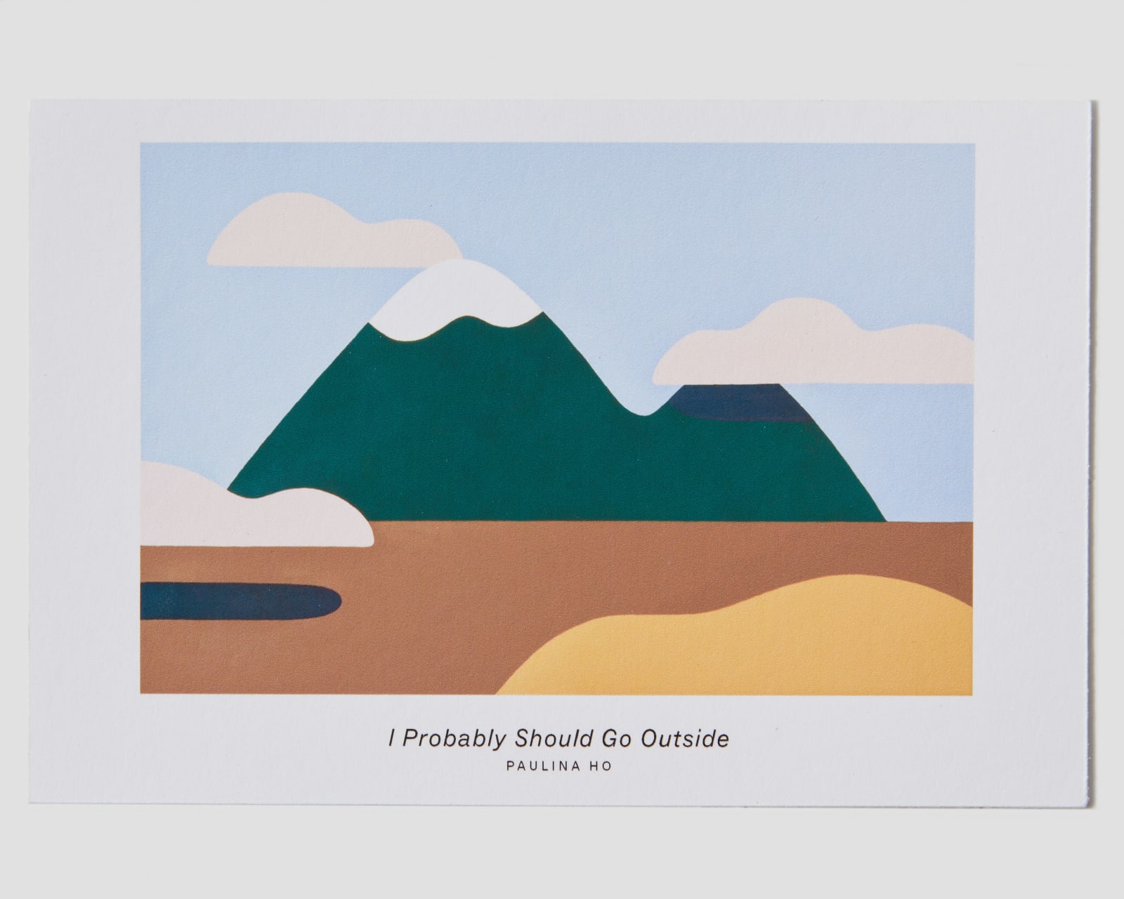 Paulina Ho, I Probably Should Go Outside (postcard), 2024
