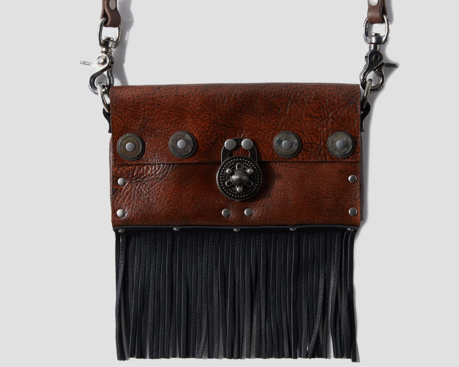 R. Melinda Hoffman, Cell Phone Case Clutch (Brown), 2025