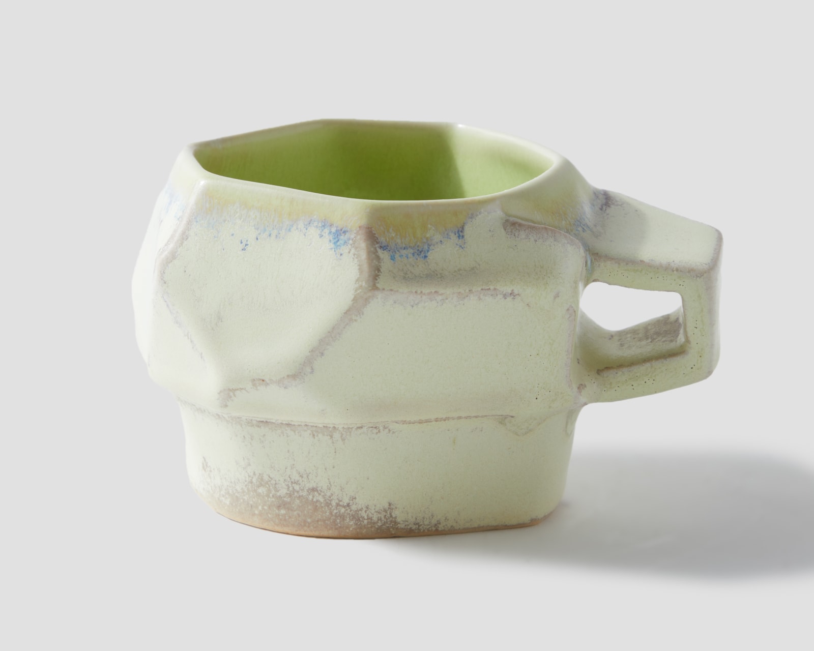 Susan Beiner, Geo Mug (Yellow-green), 2025