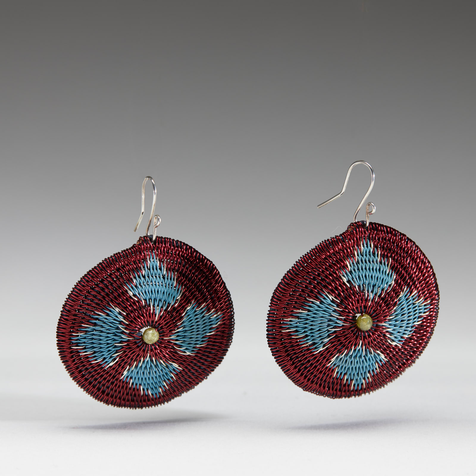 LaKota Scott, Coral Root and Peridot Earrings, 2019