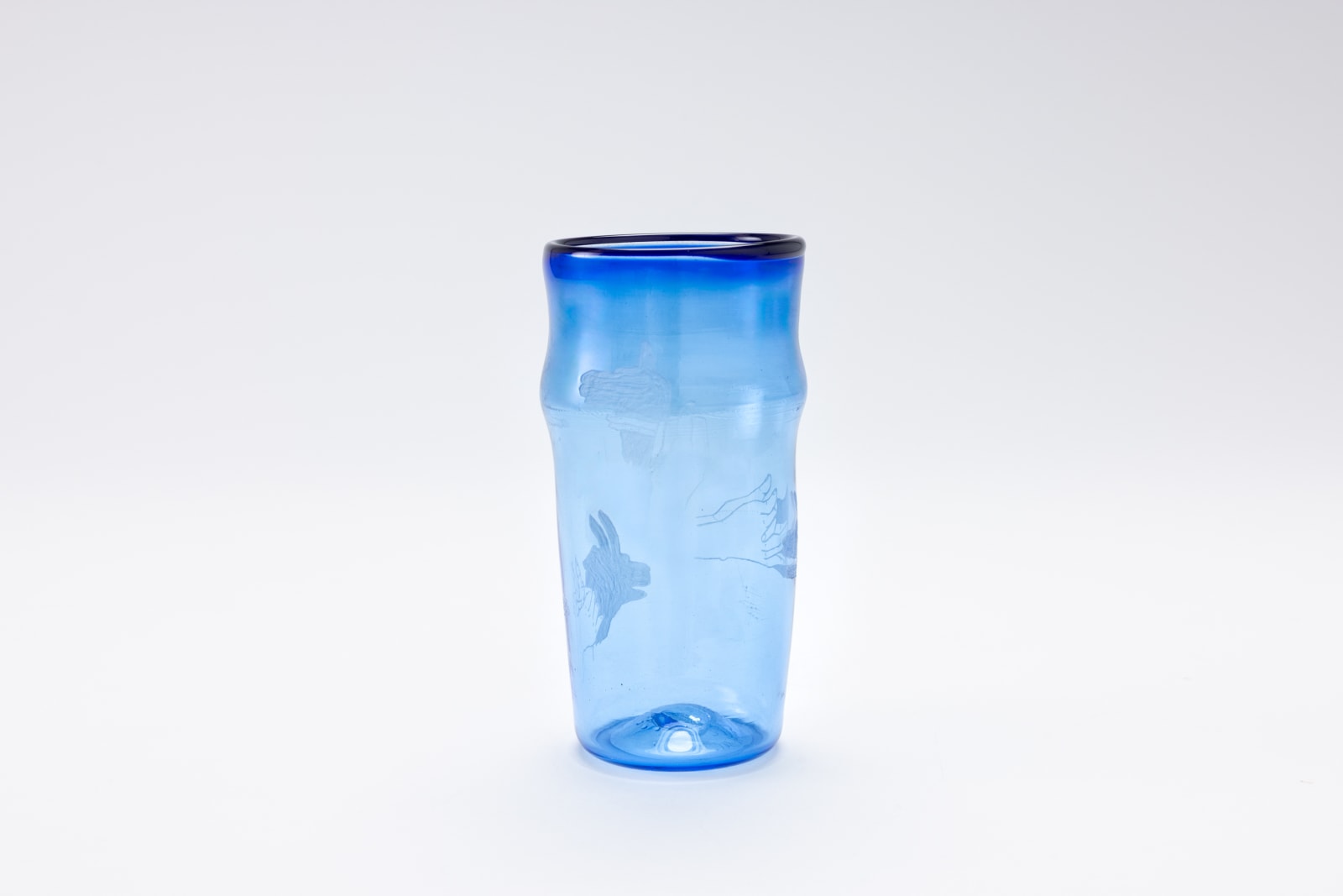 Cyn Kirk, Shadow Puppet Glass (Blue), 2025