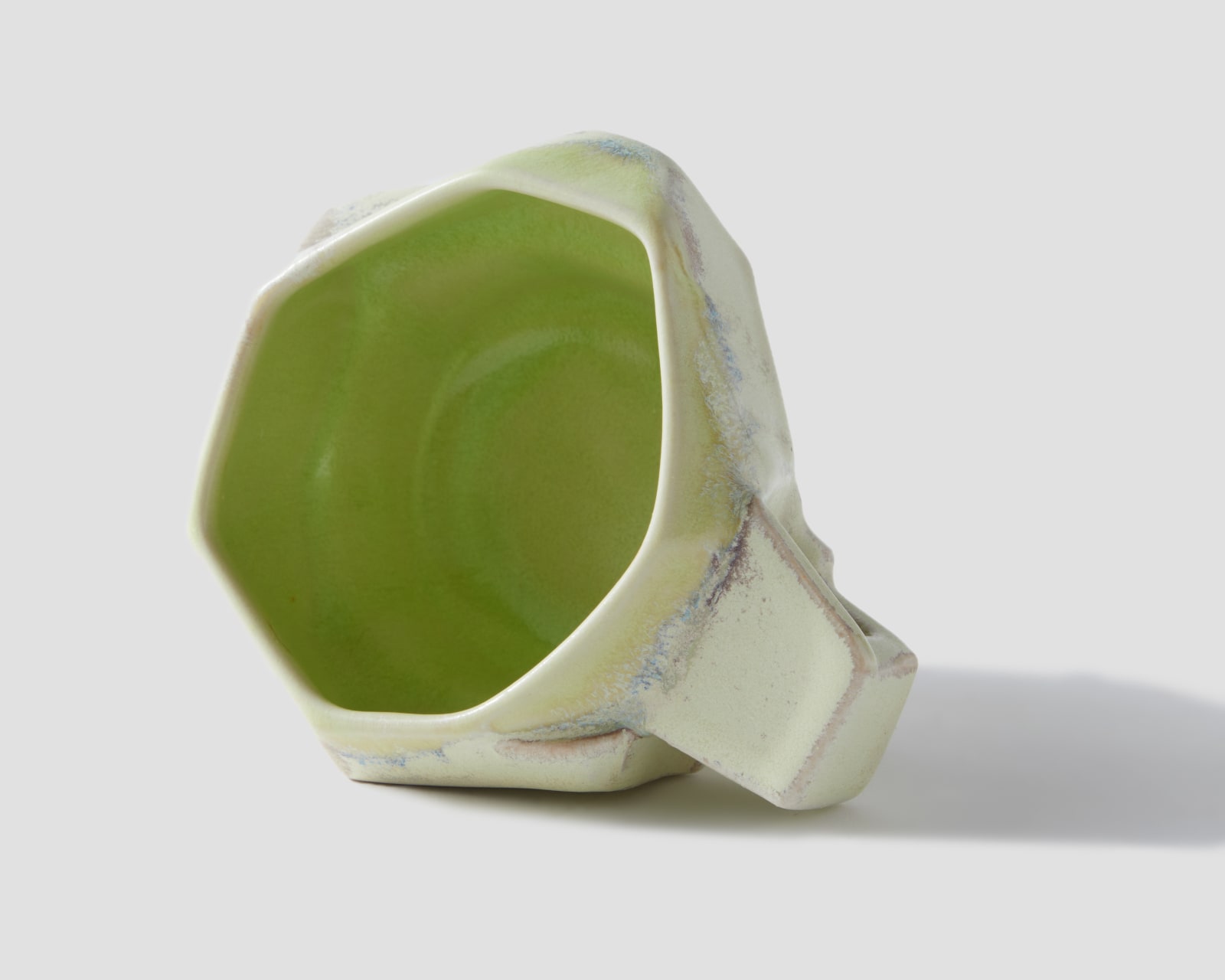 Susan Beiner, Geo Mug (Yellow-green), 2025