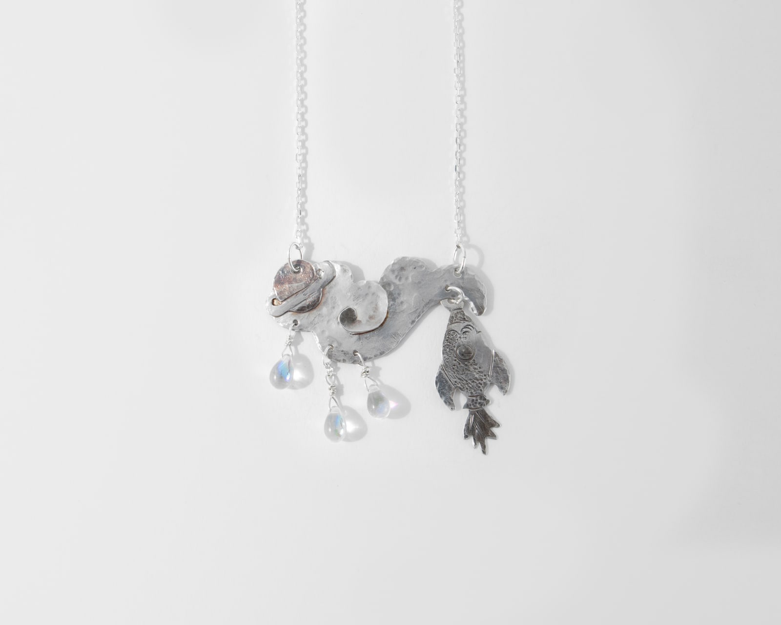 Annette Doreng-Stearns, Cloud/Rocket Ship Necklace, 2025