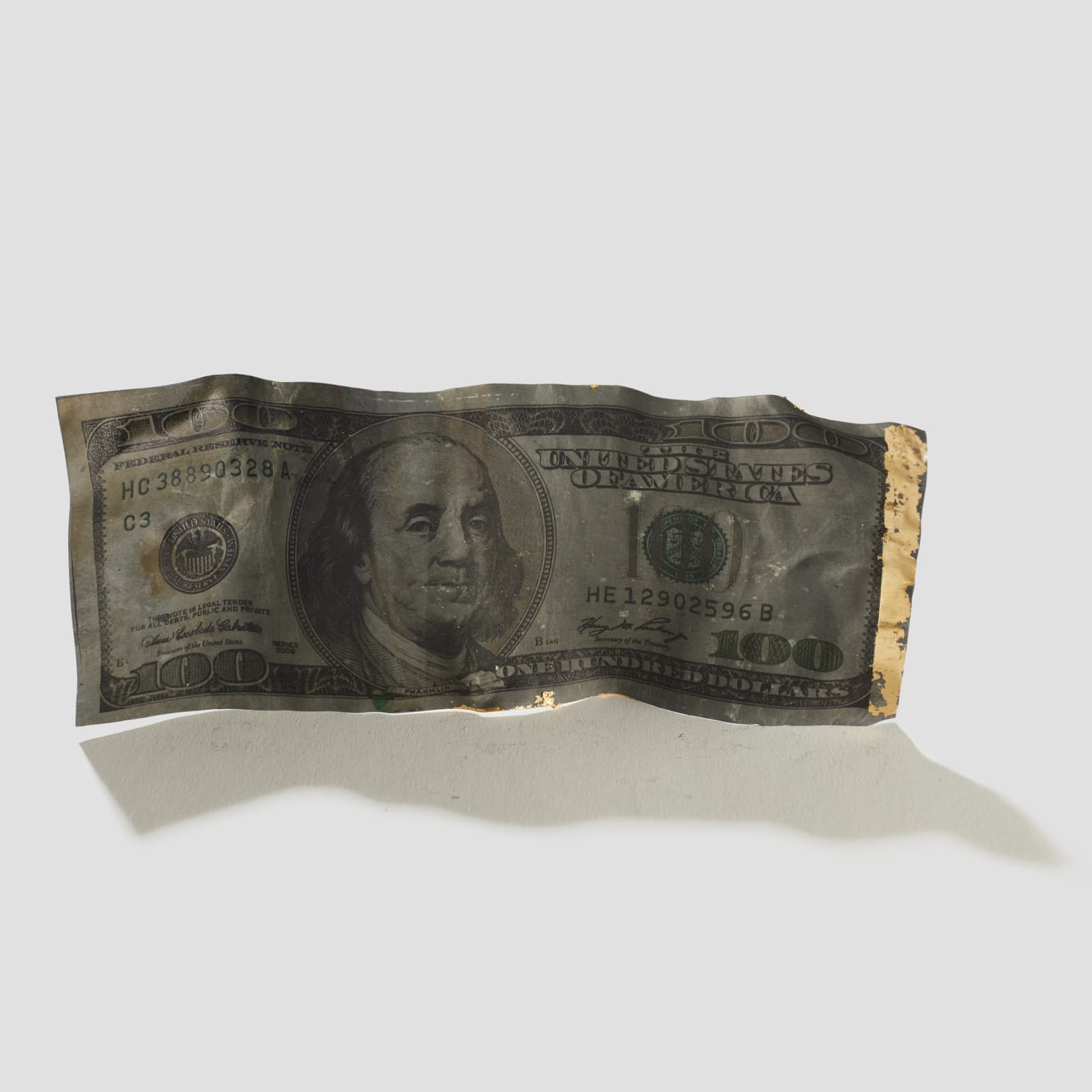 Dora Tass, Moneytheism Hundred Dollar Bill, 2021