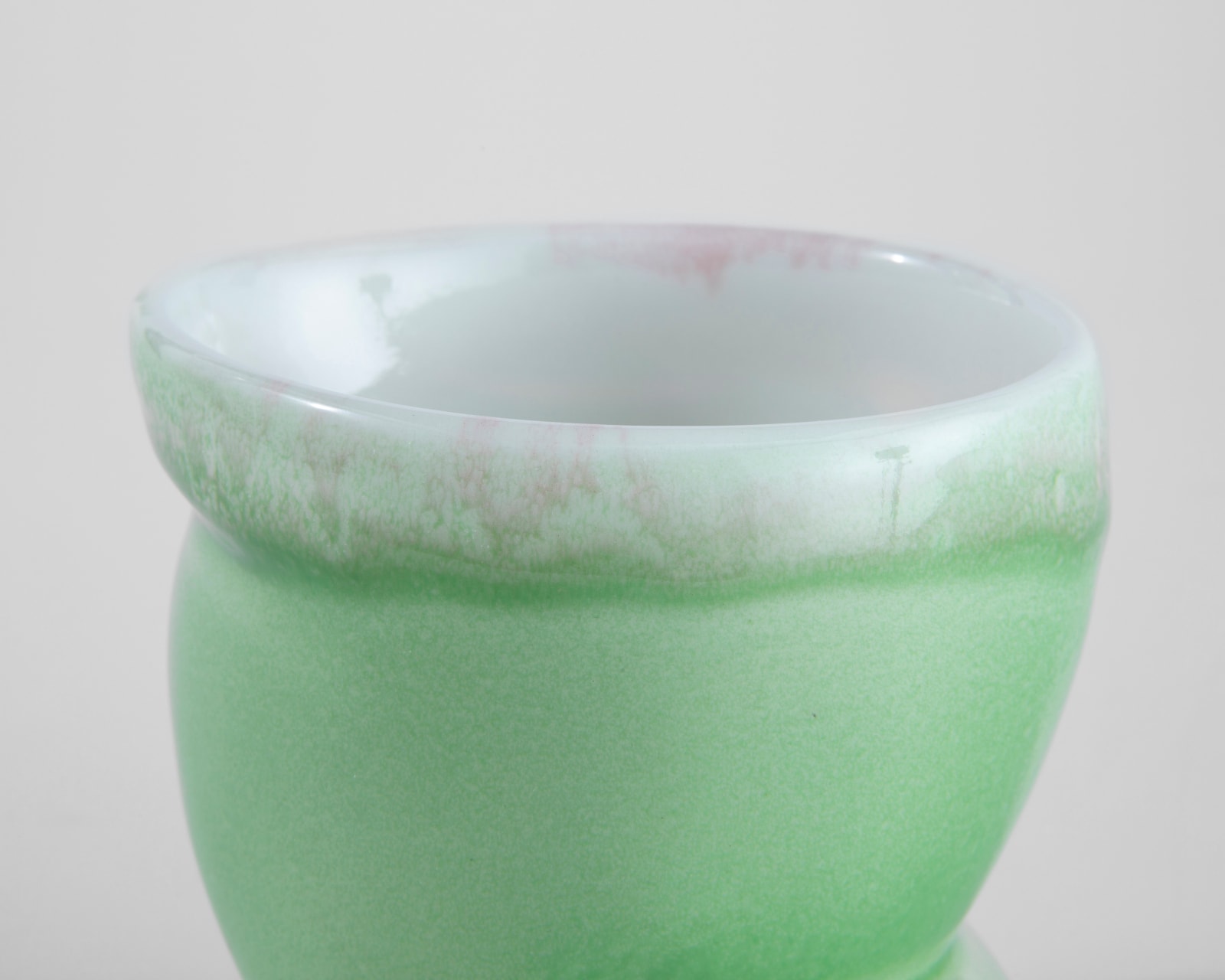 Susan Beiner, Green Cup with White Interior Cup, 2025