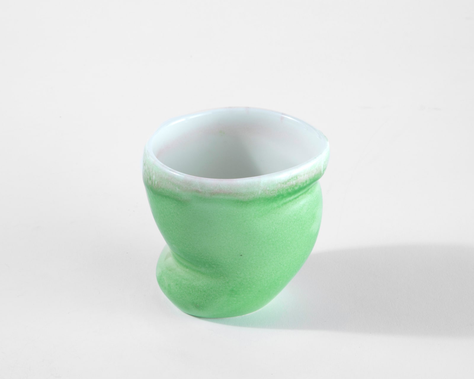 Susan Beiner, Green Cup with White Interior Cup, 2025