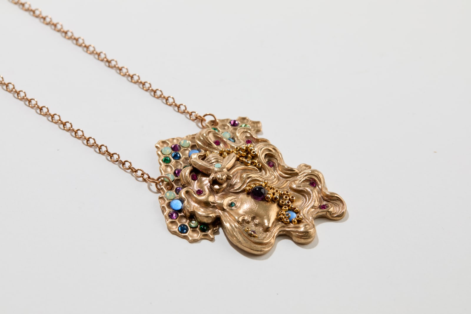 Bunny Tobias, Beauty and the Bee Necklace, 2022