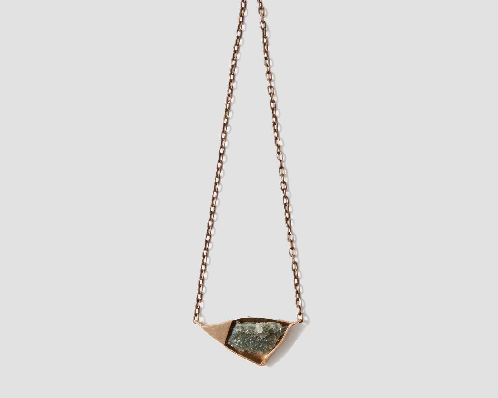 DB/CB by Debra Baxter, Crystal Green Drusy Necklace, 2024