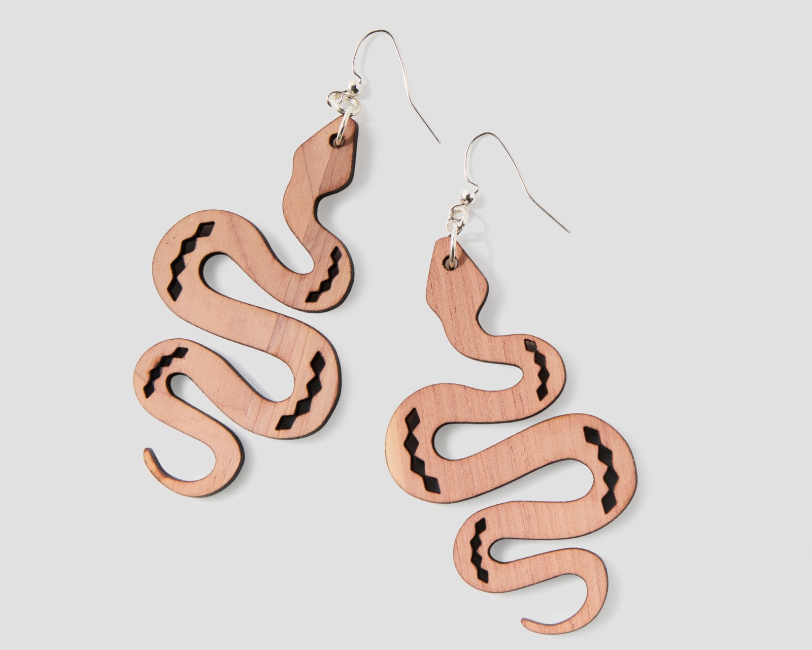 Kristin Gentry, Sinti (Snake) Earrings (Cedar), 2025